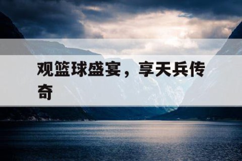 观篮球盛宴，享天兵传奇