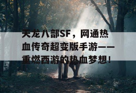 天龙八部SF，网通热血传奇超变版手游——重燃西游的热血梦想！