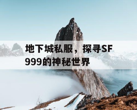 地下城私服，探寻SF999的神秘世界
