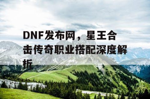 DNF发布网，星王合击传奇职业搭配深度解析