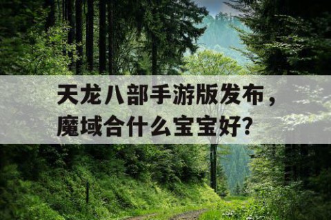 天龙八部手游版发布，魔域合什么宝宝好？