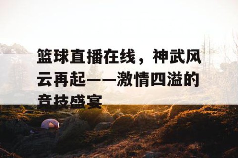 篮球直播在线,神武风云再起——激情四溢的竞技盛宴