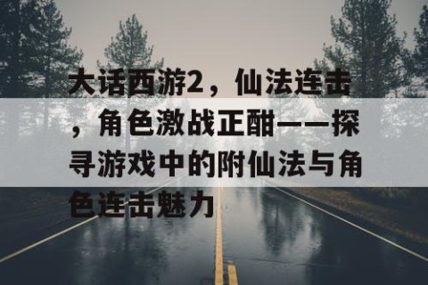 大话西游2，仙法连击，角色激战正酣——探寻游戏中的附仙法与角色连击魅力