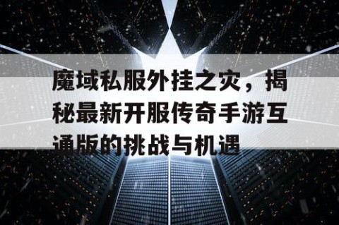 魔域私服外挂之灾，揭秘最新开服传奇手游互通版的挑战与机遇