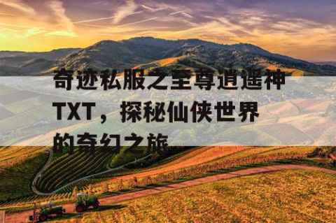 奇迹私服之至尊逍遥神TXT，探秘仙侠世界的奇幻之旅