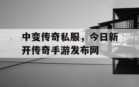 中变传奇私服,今日新开传奇手游发布网