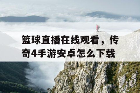 篮球直播在线观看，传奇4手游安卓怎么下载