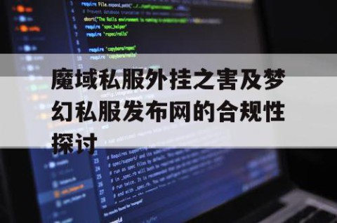 魔域私服外挂之害及梦幻私服发布网的合规性探讨