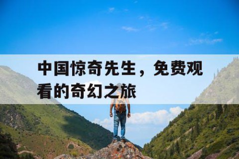 中国惊奇先生，免费观看的奇幻之旅