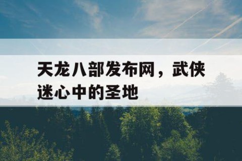 天龙八部发布网，武侠迷心中的圣地