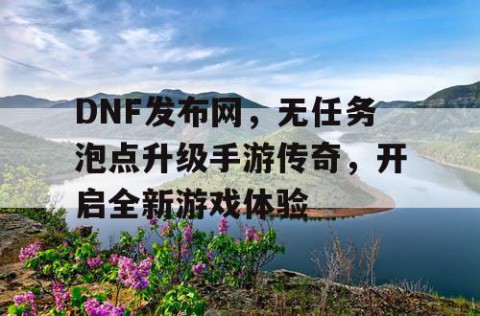 DNF发布网，无任务泡点升级手游传奇，开启全新游戏体验