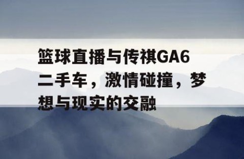 篮球直播与传祺GA6二手车，激情碰撞，梦想与现实的交融