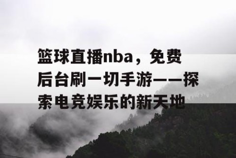 篮球直播nba,免费后台刷一切手游——探索电竞娱乐的新天地
