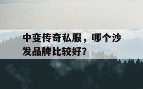 中变传奇私服,哪个沙发品牌比较好?
