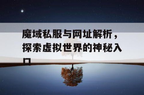魔域私服与网址解析，探索虚拟世界的神秘入口