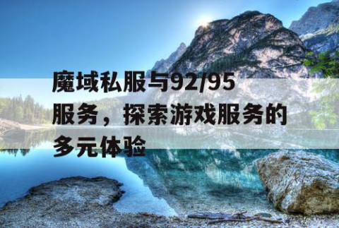 魔域私服与92/95服务，探索游戏服务的多元体验
