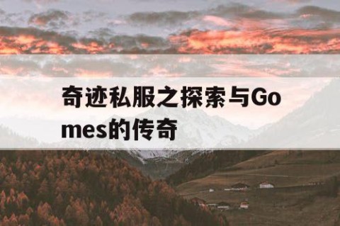 奇迹私服之探索与Gomes的传奇