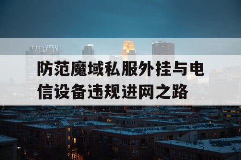 防范魔域私服外挂与电信设备违规进网之路