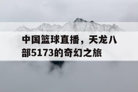 中国篮球直播，天龙八部5173的奇幻之旅