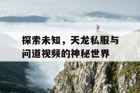 探索未知，天龙私服与问道视频的神秘世界