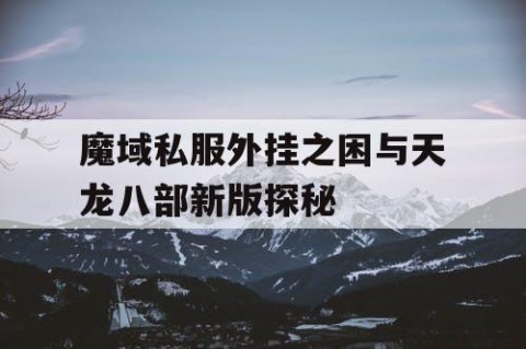 魔域私服外挂之困与天龙八部新版探秘