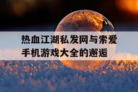 热血江湖私发网与索爱手机游戏大全的邂逅