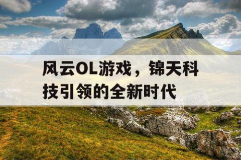 风云OL游戏，锦天科技引领的全新时代