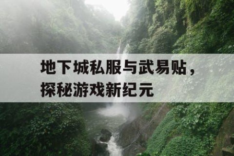 地下城私服与武易贴，探秘游戏新纪元