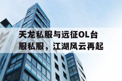 天龙私服与远征OL台服私服，江湖风云再起