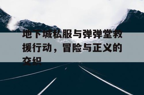 地下城私服与弹弹堂救援行动，冒险与正义的交织