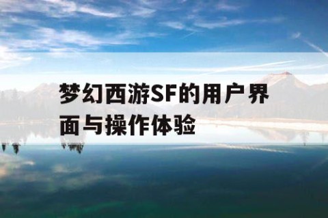 梦幻西游SF的用户界面与操作体验