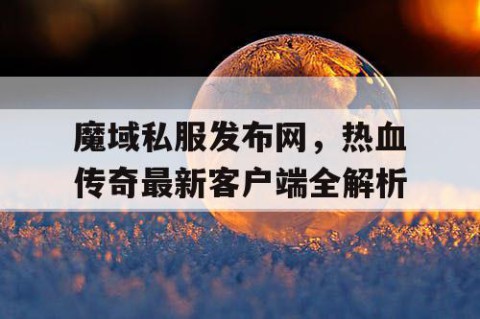 魔域私服发布网，热血传奇最新客户端全解析