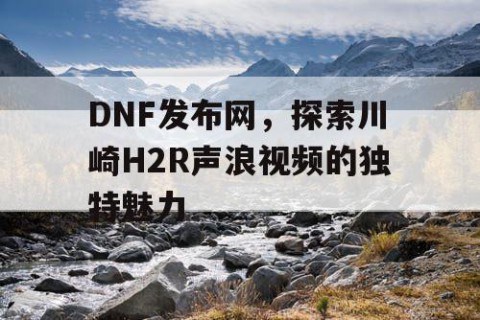 DNF发布网，探索川崎H2R声浪视频的独特魅力