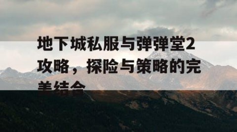地下城私服与弹弹堂2攻略，探险与策略的完美结合