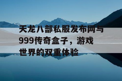 天龙八部私服发布网与999传奇盒子，游戏世界的双重体验