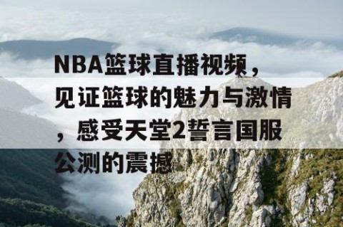 NBA篮球直播视频，见证篮球的魅力与激情，感受天堂2誓言国服公测的震撼