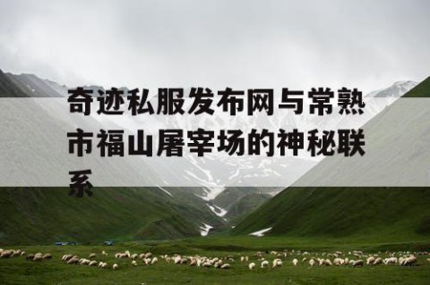 奇迹私服发布网与常熟市福山屠宰场的神秘联系