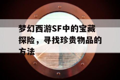 梦幻西游SF中的宝藏探险，寻找珍贵物品的方法