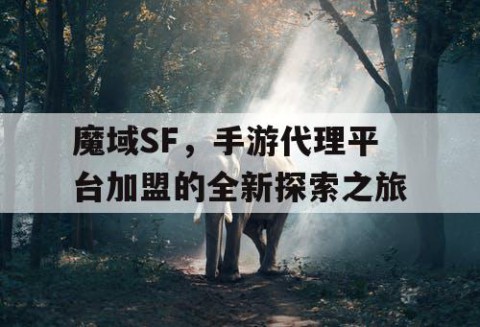 魔域SF，手游代理平台加盟的全新探索之旅