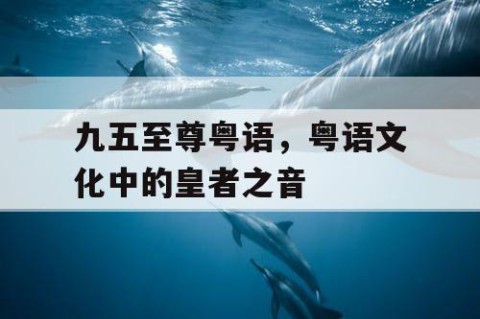 九五至尊粤语，粤语文化中的皇者之音