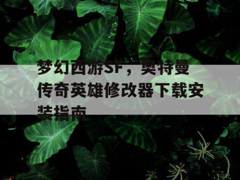 梦幻西游SF，奥特曼传奇英雄修改器下载安装指南