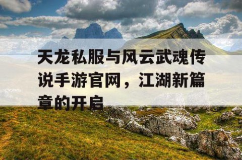 天龙私服与风云武魂传说手游官网，江湖新篇章的开启