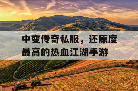 中变传奇私服，还原度最高的热血江湖手游