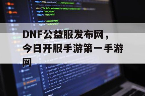 DNF公益服发布网，今日开服手游第一手游网