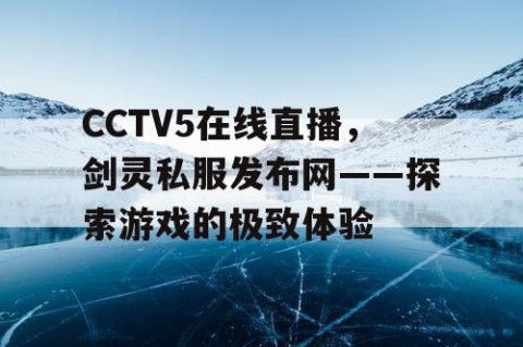 CCTV5在线直播，剑灵私服发布网——探索游戏的极致体验