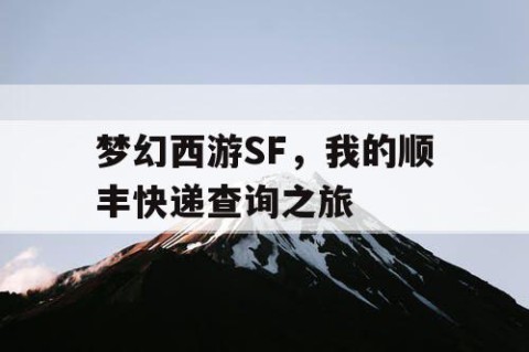 梦幻西游SF，我的顺丰快递查询之旅