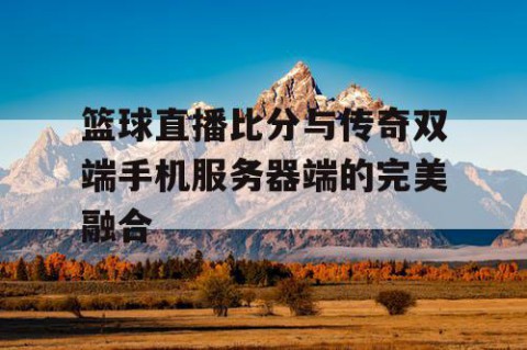 篮球直播比分与传奇双端手机服务器端的完美融合