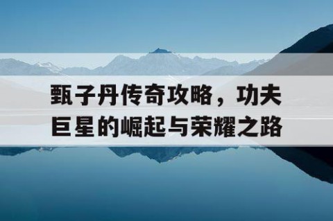 甄子丹传奇攻略，功夫巨星的崛起与荣耀之路