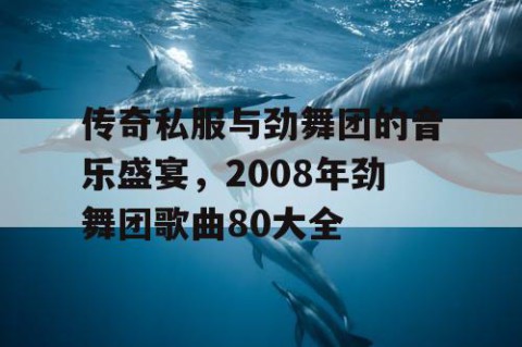 传奇私服与劲舞团的音乐盛宴，2008年劲舞团歌曲80大全