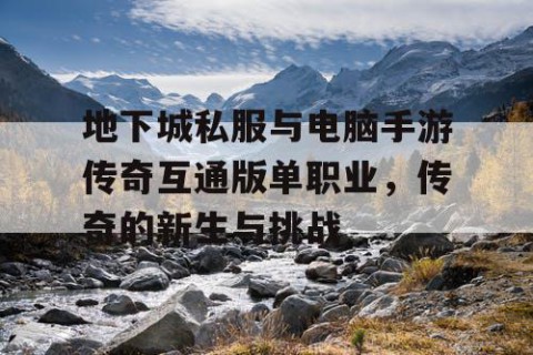 地下城私服与电脑手游传奇互通版单职业，传奇的新生与挑战